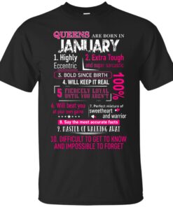 10 Reasons Queens Are Born In January shirt Shirt Sweatshirt Hoodie Long Sleeve Tank TEERESS 1