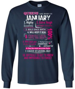 10 Reasons Queens Are Born In January shirt Shirt Sweatshirt Hoodie Long Sleeve Tank TEERESS 2