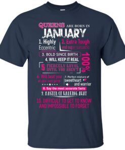 10 Reasons Queens Are Born In January shirt Shirt Sweatshirt Hoodie Long Sleeve Tank TEERESS 4