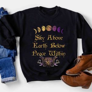 2021 Gift Skype above Earth below Peace Within shirt Halloween Gift Shirt Sky Love Unisex Hoodies Sweatshirt Long Sleeve Tank Top T Shirt 2