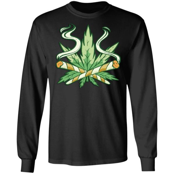 420 Leaf Joint Cross Shirt Sweatshirt Hoodie Long Sleeve Tank