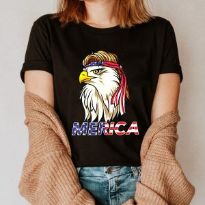 4th Of July Merica Eagle Glasses Women Shirt