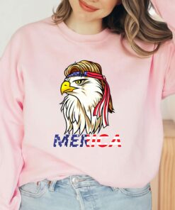 4th Of July Merica Eagle Glasses Women Shirt 3