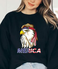 4th Of July Merica Eagle Glasses Women Shirt 4