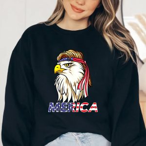 4th Of July Merica Eagle Glasses Women Shirt 4