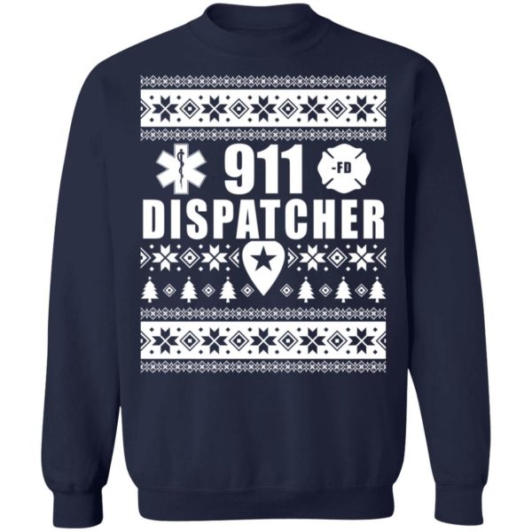 911 Dispatcher Christmas sweater Shirt Sweatshirt Hoodie Long Sleeve Tank