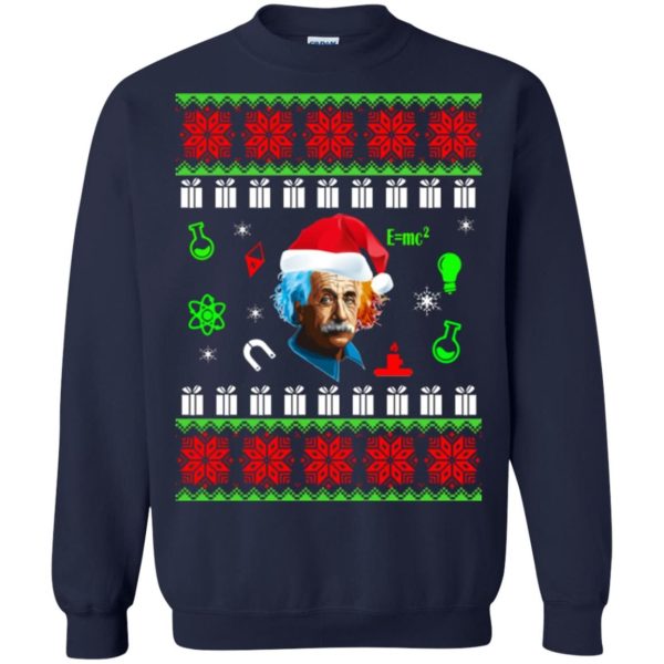 Albert Einstein Ugly Christmas Sweater Shirt Sweatshirt Hoodie Long Sleeve Tank