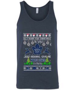 All I Want For Christmas Is You Toronto Maple Leafs Ice Hockey Ugly Christmas Shirt Sweatshirt Hoodie Long Sleeve Tank TEERESS 2