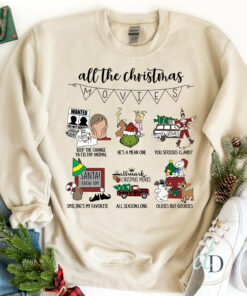 All The Christmas Movie Grinch Crewneck Sweatshirt Hoodie 1