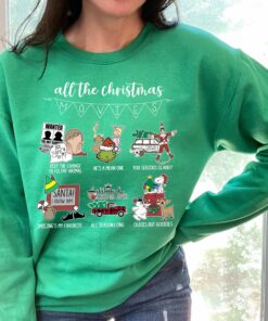 All The Christmas Movie Grinch Crewneck Sweatshirt Hoodie 2