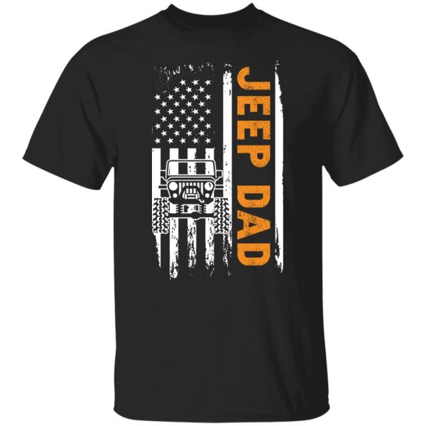 American Flag Jeep Dad shirt Shirt Sweatshirt Hoodie Long Sleeve Tank