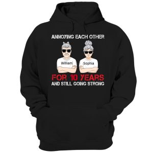 Annoying Each Other For Many Years Still Going Strong Personalized Shirt Family Gift For Husband And Wife Shirt Sweatshirt Hoodie Long Sleeve Tank TEERESS 11