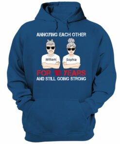 Annoying Each Other For Many Years Still Going Strong Personalized Shirt Family Gift For Husband And Wife Shirt Sweatshirt Hoodie Long Sleeve Tank TEERESS 2