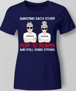 Annoying Each Other For Many Years Still Going Strong Personalized Shirt Family Gift For Husband And Wife Shirt Sweatshirt Hoodie Long Sleeve Tank TEERESS 5