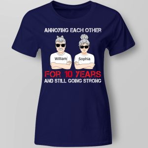 Annoying Each Other For Many Years Still Going Strong Personalized Shirt Family Gift For Husband And Wife Shirt Sweatshirt Hoodie Long Sleeve Tank TEERESS 5