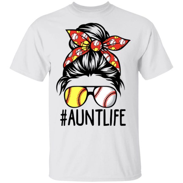 Aunt Life Softball Baseball Mothers Day Shirt Shirt Sweatshirt Hoodie Long Sleeve Tank