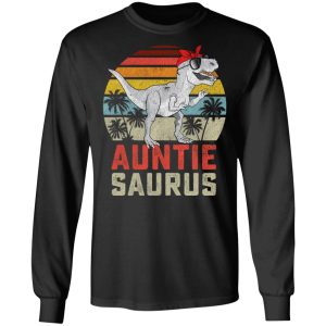 Auntiesaurus T Rex Dinosaur Auntie Saurus Family Matching Vintage Shirt Sweatshirt Hoodie Long Sleeve Tank TEERESS 3