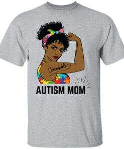 Autism Awareness Strong Mom Afro Mother Black Women Gift Shirt Sweatshirt Hoodie Long Sleeve Tank TEERESS 4