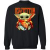 Baby Yoda Hug Led Zeppelin Guitar Shirt Sweatshirt Hoodie Long Sleeve Tank