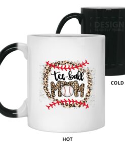 Ball Mom Mother's Day Tee Teeball Mom Leopard Funny Mug Shirt Sweatshirt Hoodie Long Sleeve Tank TEERESS 2