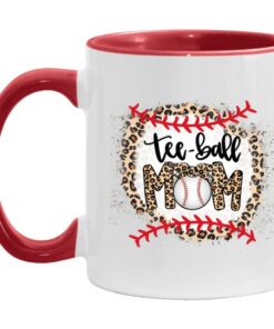 Ball Mom Mother's Day Tee Teeball Mom Leopard Funny Mug Shirt Sweatshirt Hoodie Long Sleeve Tank TEERESS 3