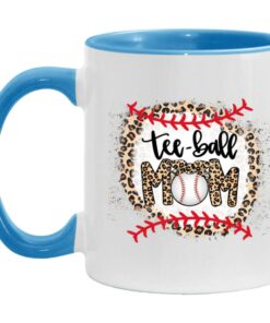 Ball Mom Mother's Day Tee Teeball Mom Leopard Funny Mug Shirt Sweatshirt Hoodie Long Sleeve Tank TEERESS 4