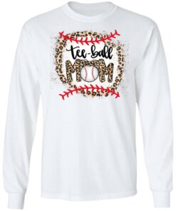 Ball Mom Mother's Day Tee Teeball Mom Leopard Funny Shirt Sweatshirt Hoodie Long Sleeve Tank TEERESS 1