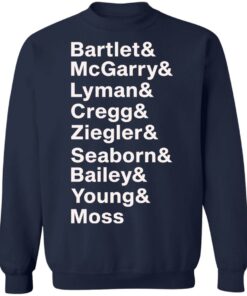 Bartlet Mcgarry Lyman Cregg Ziegler Seaborn Bailey Young Moss Shirt Sweatshirt Hoodie Long Sleeve Tank TEERESS 4