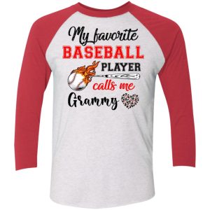 Baseball Grammy Shirt My Favorite Baseball Player Calls Me Grammy Shirt Sweatshirt Hoodie Long Sleeve Tank TEERESS 4