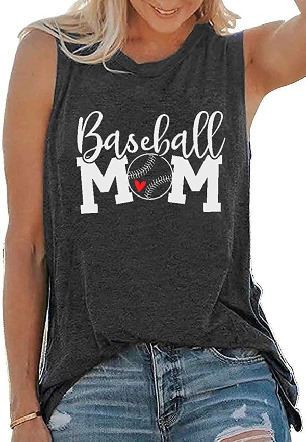 Baseball Mom 4th Of July Tank Shirt