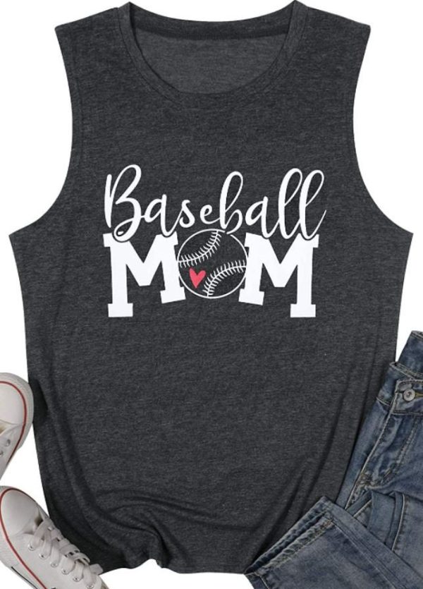 Baseball Mom 4th Of July Tank Shirt