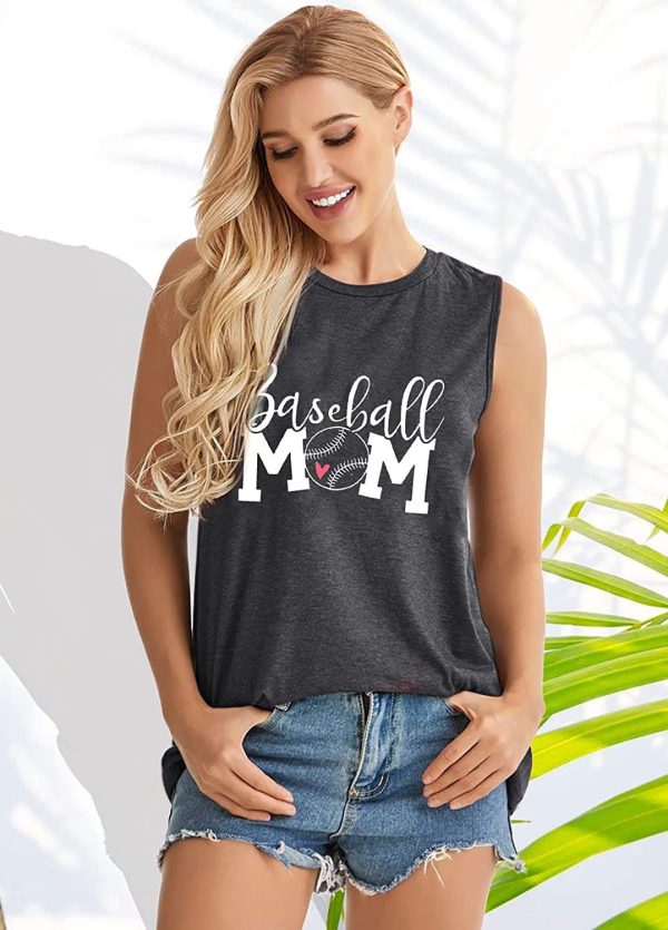 Baseball Mom 4th Of July Tank Shirt