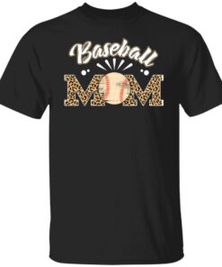 Baseball Mom Heart Leopard Printed Shirt Shirt Sweatshirt Hoodie Long Sleeve Tank TEERESS 1