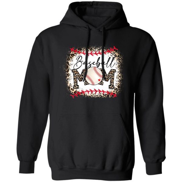 Baseball Mom Leopard Funny Softball Mom Shirt Shirt Sweatshirt Hoodie Long Sleeve Tank