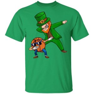 Basketball Dabbing Leprechaun Saint Patricks Day Shirt Sweatshirt Hoodie Long Sleeve Tank