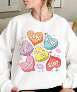 Be Mine Conversation Hearts Valentines Day Couple Sweatshirt Shirt 1