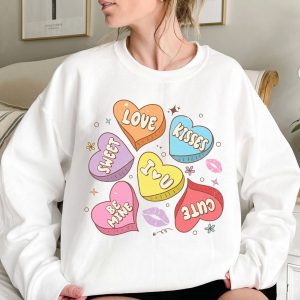 Be Mine Conversation Hearts Valentines Day Couple Sweatshirt Shirt