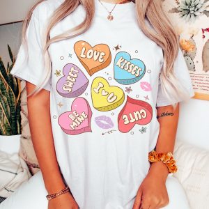 Be Mine Conversation Hearts Valentines Day Couple Sweatshirt Shirt 2