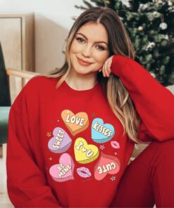 Be Mine Conversation Hearts Valentines Day Couple Sweatshirt Shirt 3