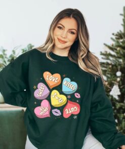 Be Mine Conversation Hearts Valentines Day Couple Sweatshirt Shirt 4