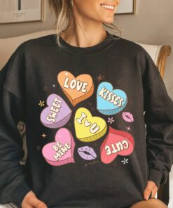 Be Mine Conversation Hearts Valentines Day Couple Sweatshirt Shirt 5