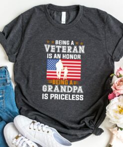 Being A Veteran Fathers Day Memorial Shirt 1 Being A Veteran Fathers Day Memorial Shirt 2