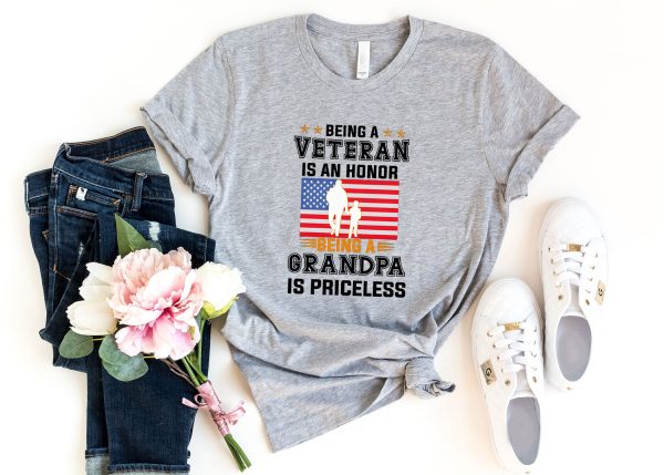 Being A Veteran Fathers Day Memorial Shirt