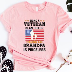 Being A Veteran Fathers Day Memorial Shirt 5