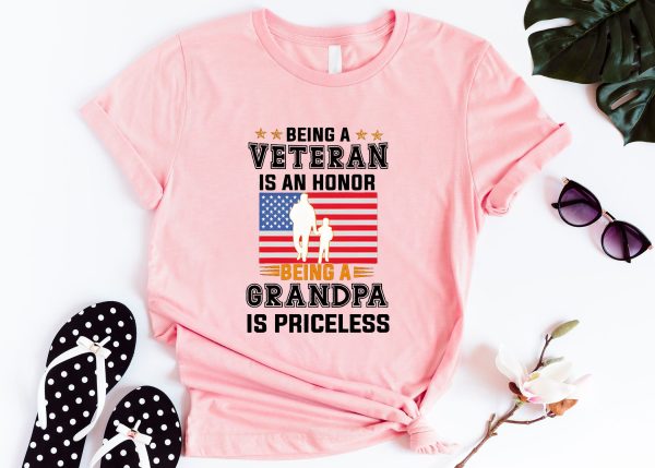 Being A Veteran Fathers Day Memorial Shirt