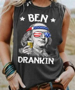 Ben Drankin 4th of July Funny Franklin Shirt Tank Top 1