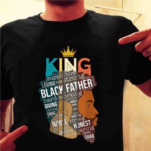 Black Father Fathers Day Dad Husband T Shirt 1