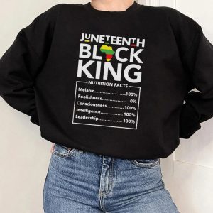 Black King Nutritional Facts Juneteenth African American T Shirt