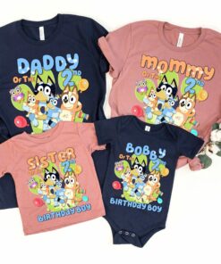 Bluey Birthday Mom Shirt 1 Bluey Birthday Mom Shirt 2