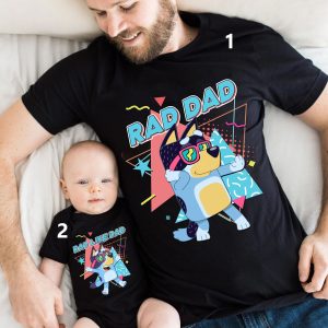 Bluey Dad And Son Father’s Day Matching Family New Shirt